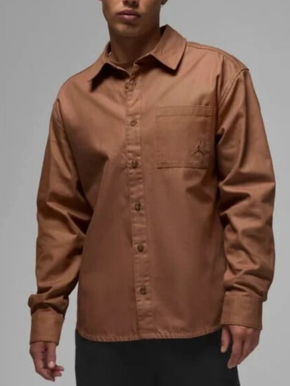Jordan Nike Shirt Men's Large Essentials Loose Fit Button Down Active NWT